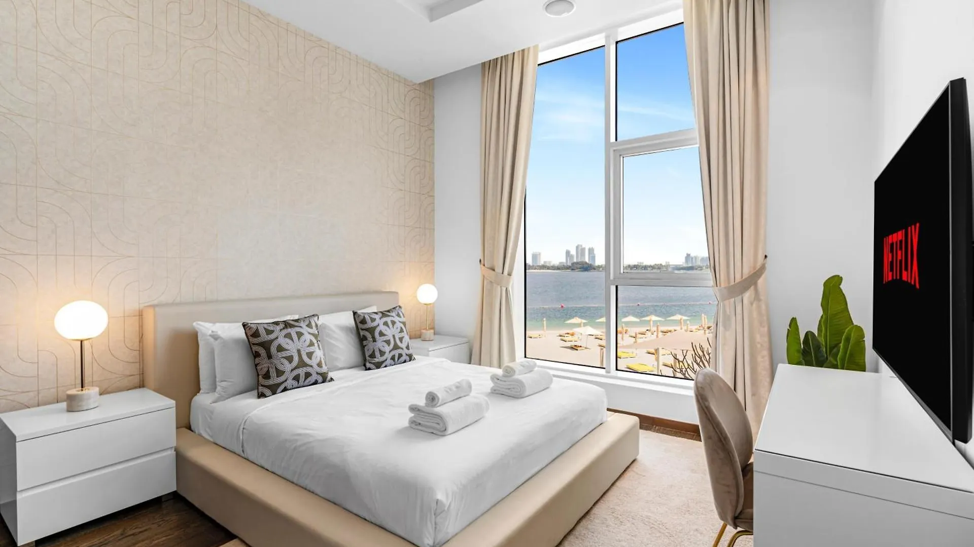 Tiara Residence Deluxe 3 Bedroom Apartment With Private Beach, Burj & Atlantis Sea View Emirados Árabes Unidos