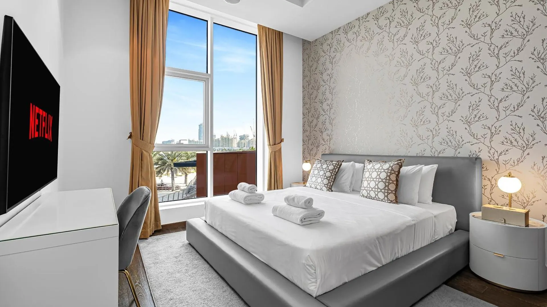 Tiara Residence Deluxe 3 Bedroom Apartment With Private Beach, Burj & Atlantis Sea View 0*, Dubaï